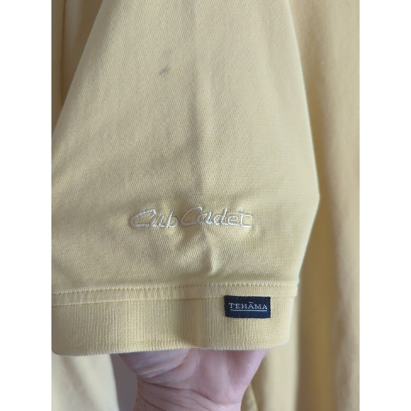 (2) Tehama IZOD Men's M Yellow Short Sleeve Polo Shirts - Picture 12 of 12